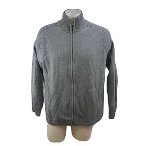 Daniel Buchler New York Full Zip Gray Cardigan
